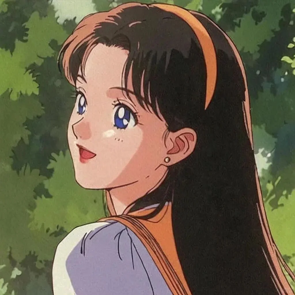 WeChat 复古日漫女生头像 动漫女孩快来～