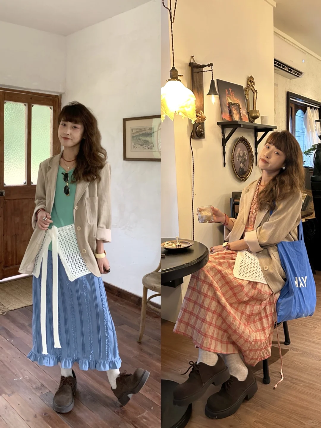 18套复古文艺女生ootd！