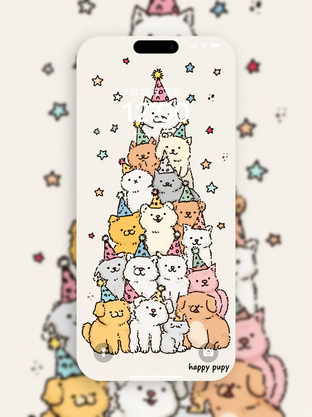 iOS深景手机壁纸 今天整点可爱的史迪仔仔