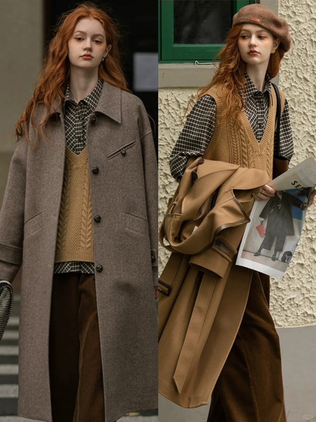 “🍁秋意渐浓”法式复古电影感穿搭｜MELLIIY