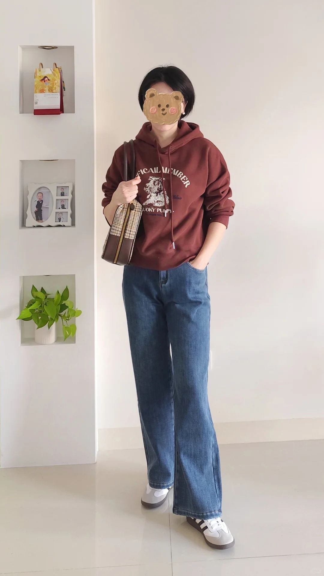 168/55kg🍀 40+老阿姨对连帽卫衣难以抗拒