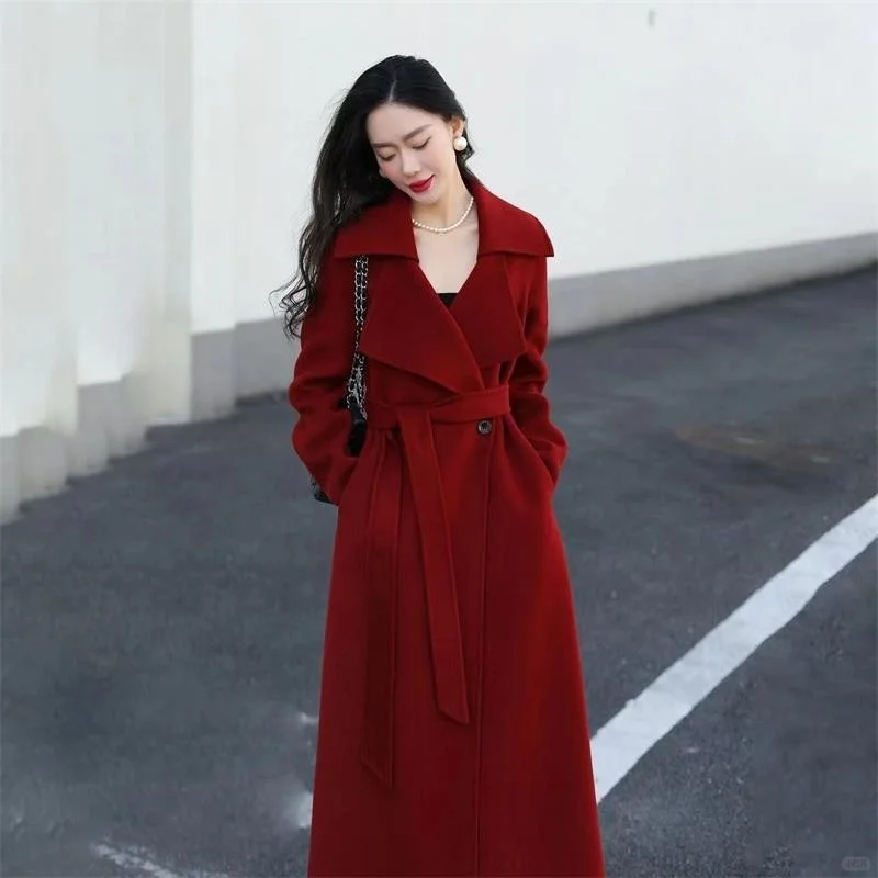 新年战袍红大衣🧨复古赫本风绝美登场
