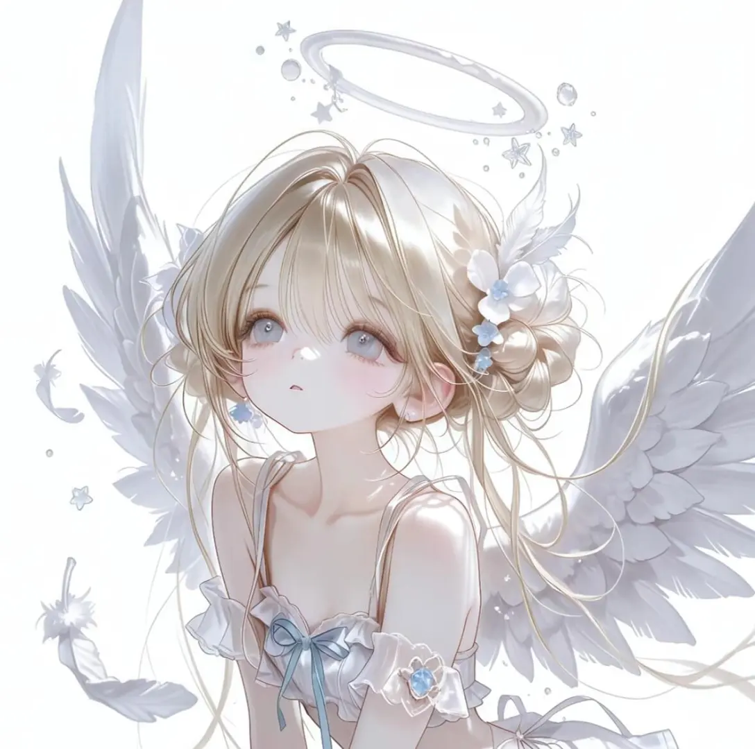 自用头像分享｜纯白天使