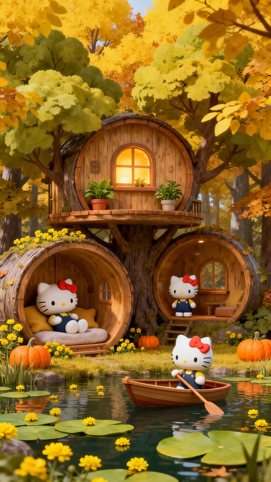 HelloKitty秋日童话壁纸