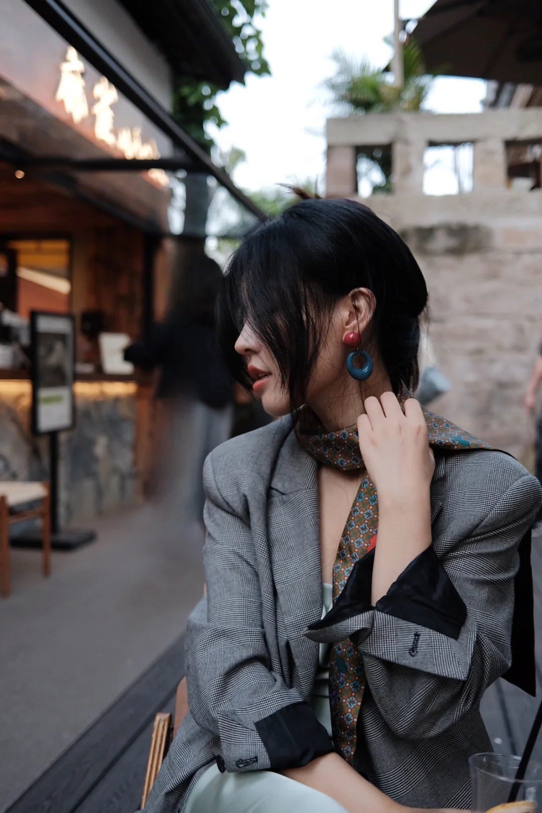 “轻复古文艺女孩”秋日outfit*4