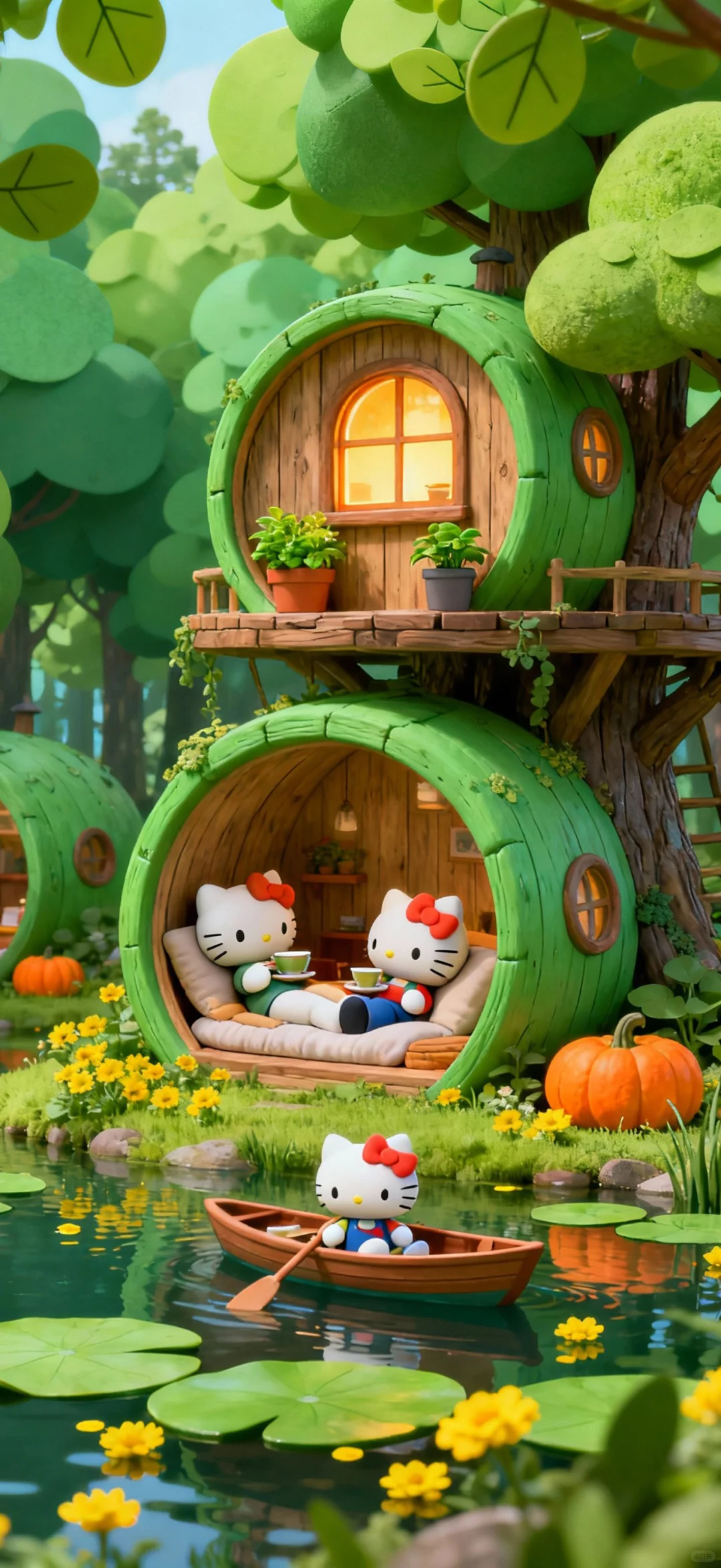 HelloKitty秋日童话壁纸