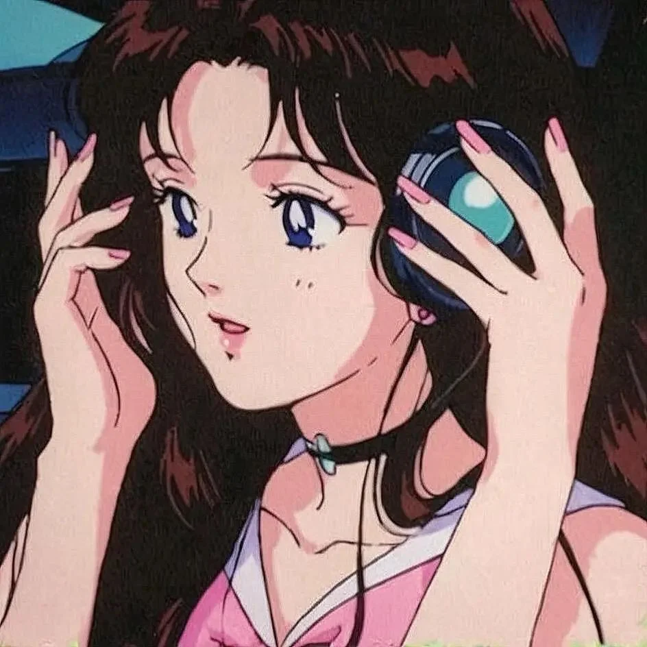 WeChat 复古日漫女生头像 动漫女孩快来～