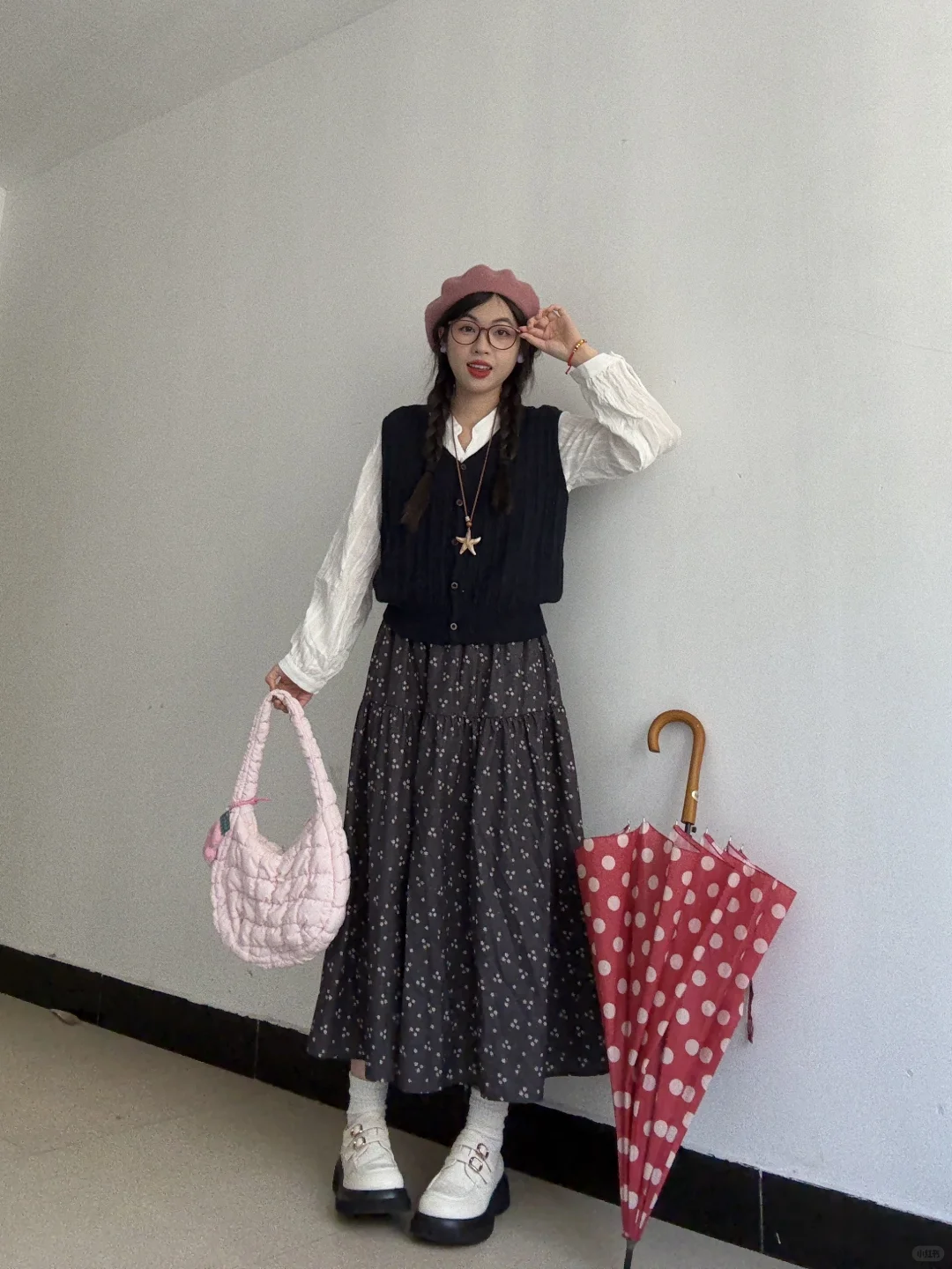 复古文艺乖乖女！！🔗和💰细节标得明明白白‼️