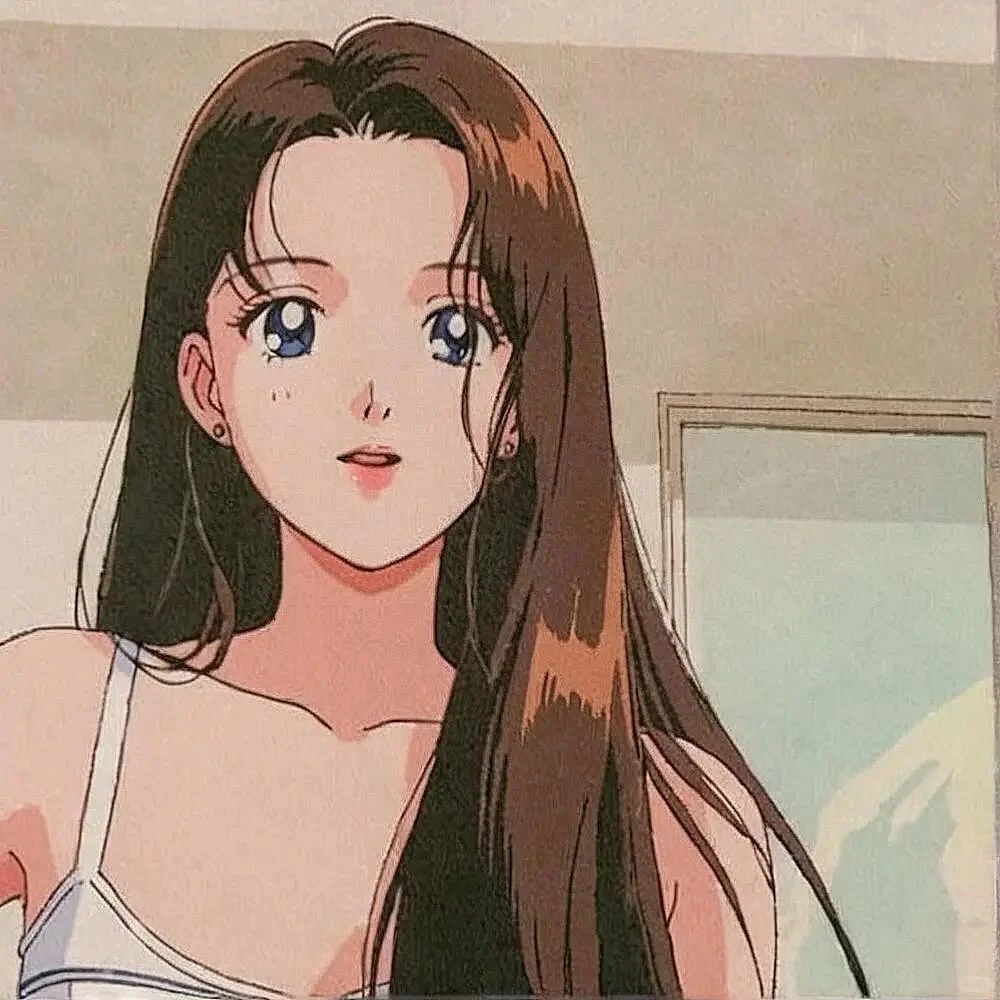 WeChat 复古日漫女生头像 动漫女孩快来～