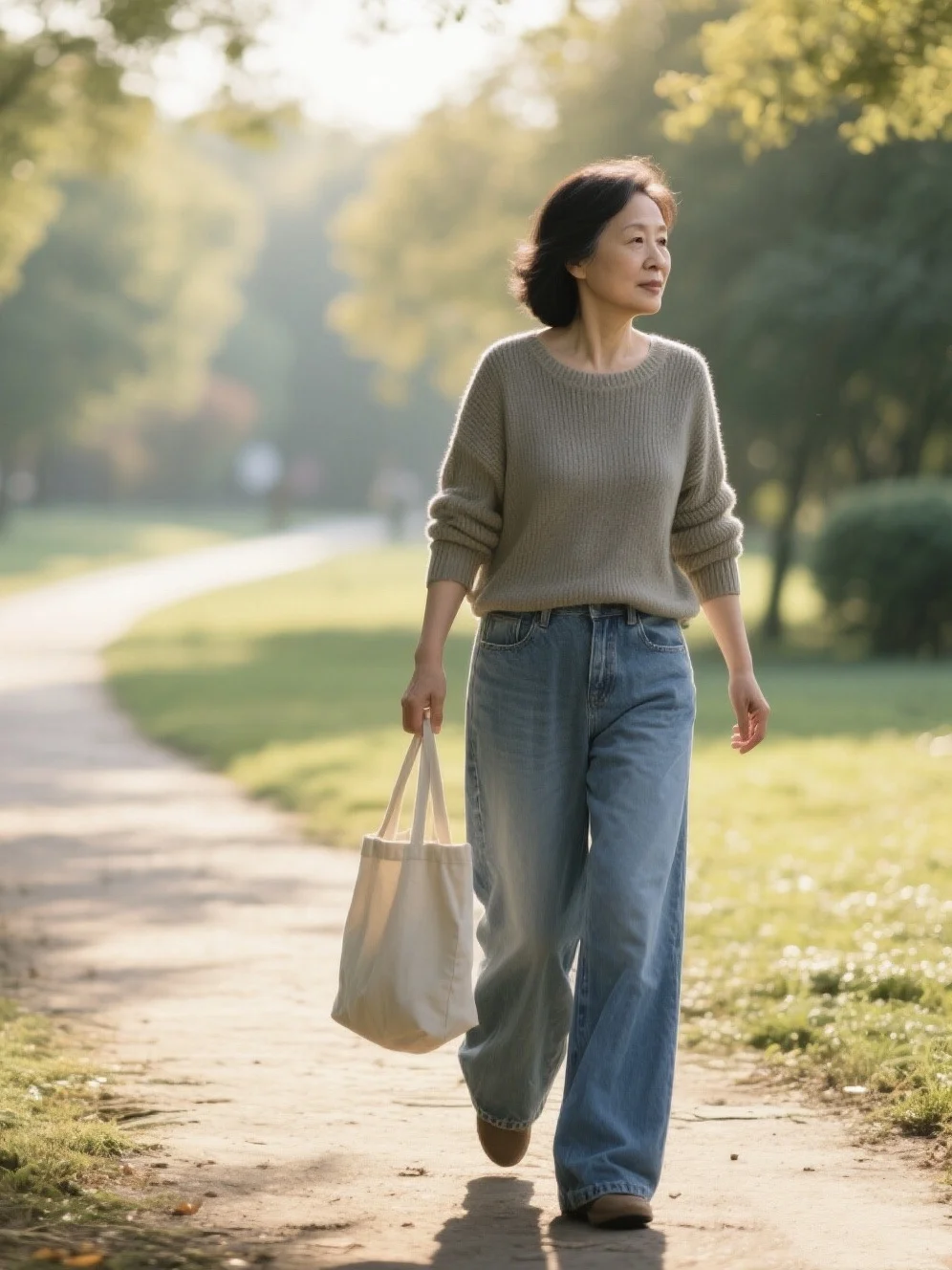✨50+又如何？公园散步松弛感穿搭骗了多少人