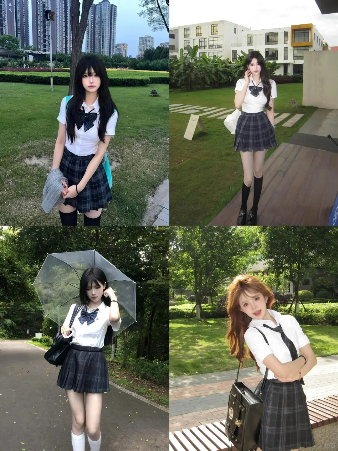 存一组春日jk小幅度拍照姿势🫧