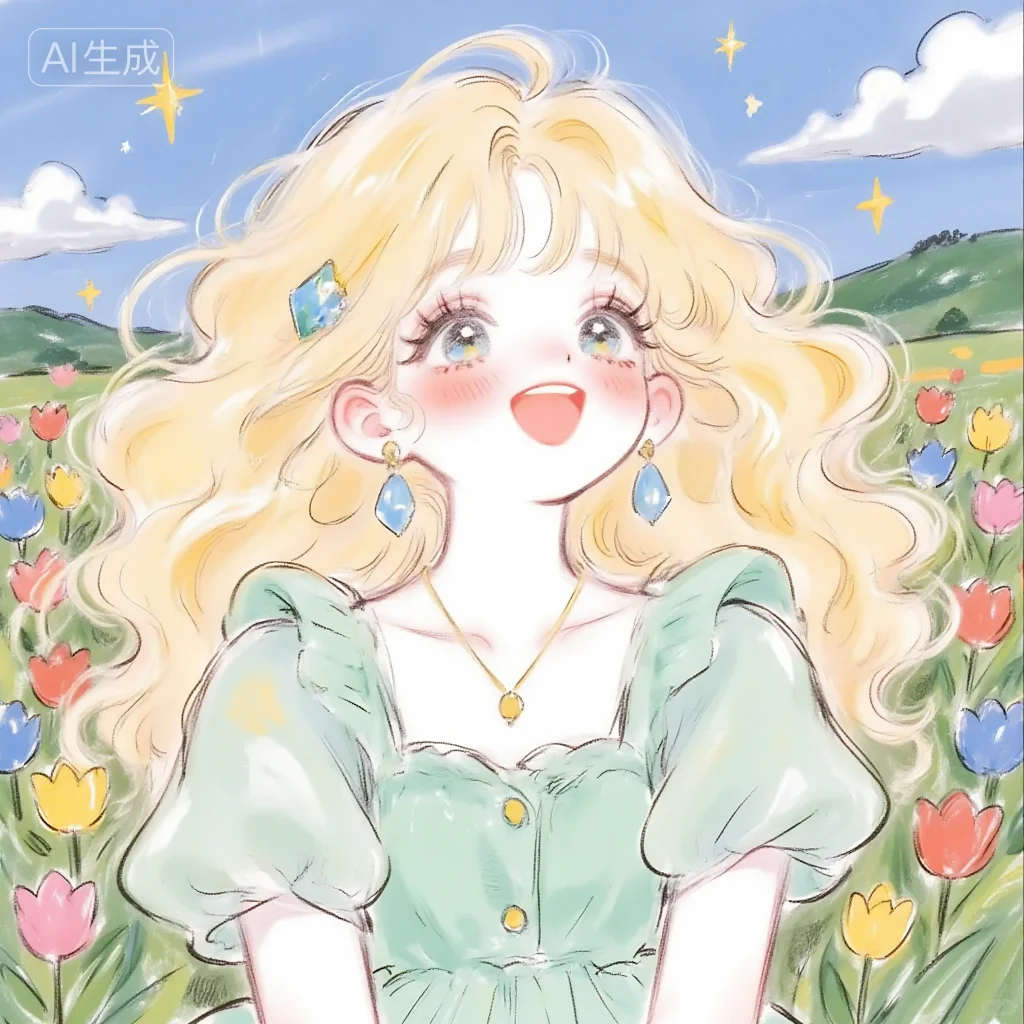 头像 | 天使般的蓝色女孩，太好看了吧！