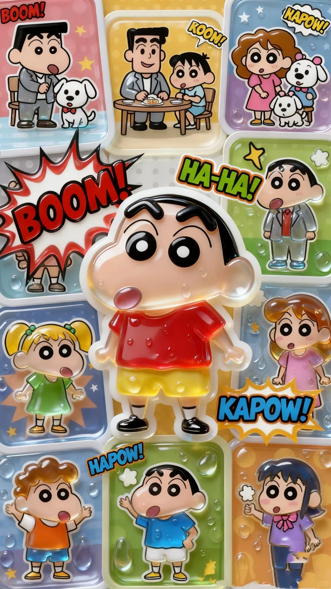 蜡笔小新｜3D 立体系列壁纸来啦✨