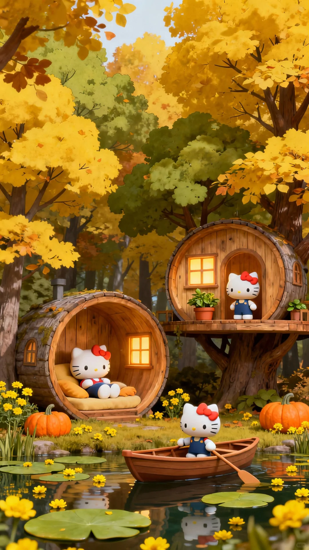 HelloKitty秋日童话壁纸