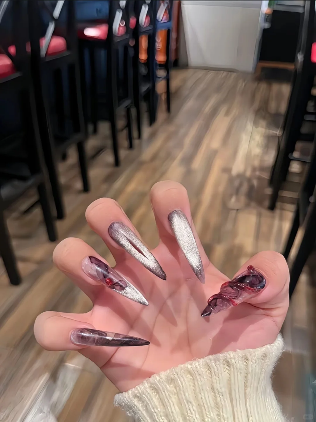 蛇蝎美人才做的美甲！