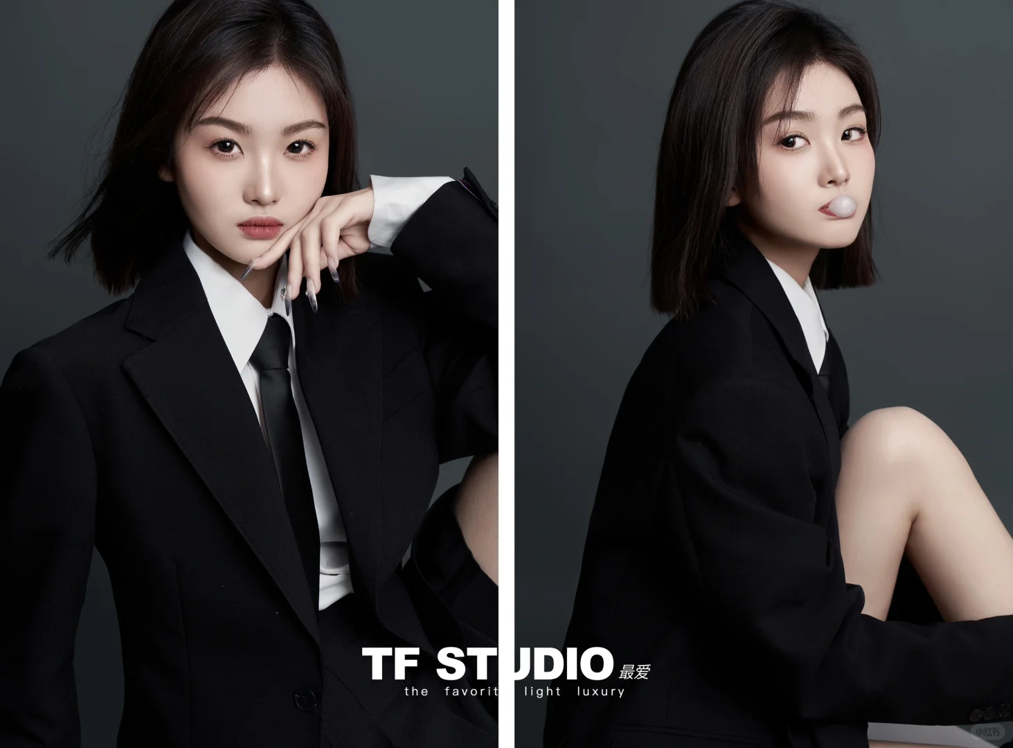 这样拍真的很韩系女高！甜拽满分💯学院写真