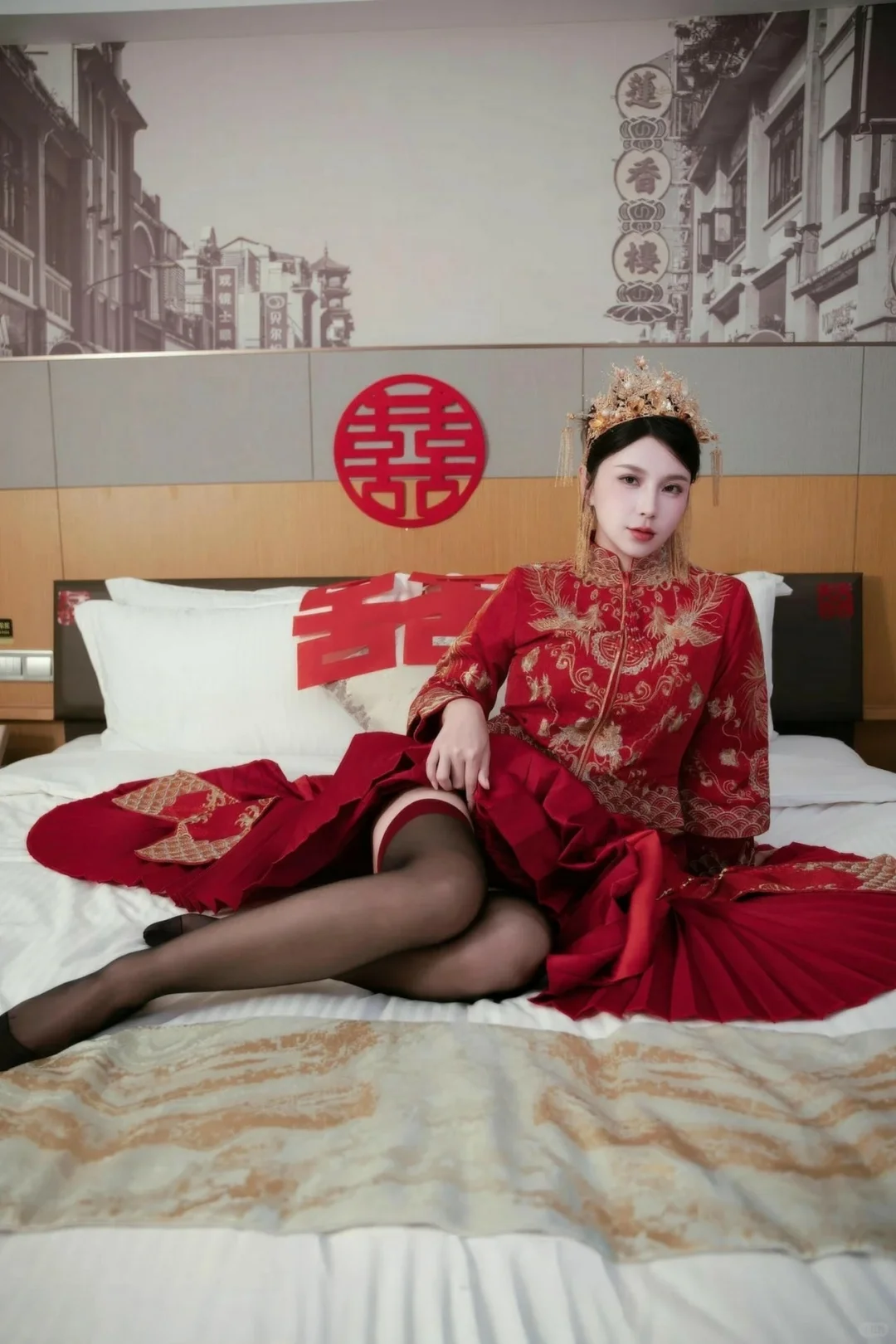 醉美中式婚服秀之秀人小蛮妖《10865》