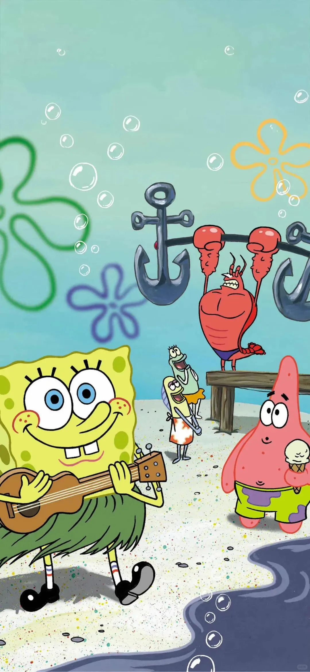 十八张快乐比奇堡之海绵宝宝手机壁纸
