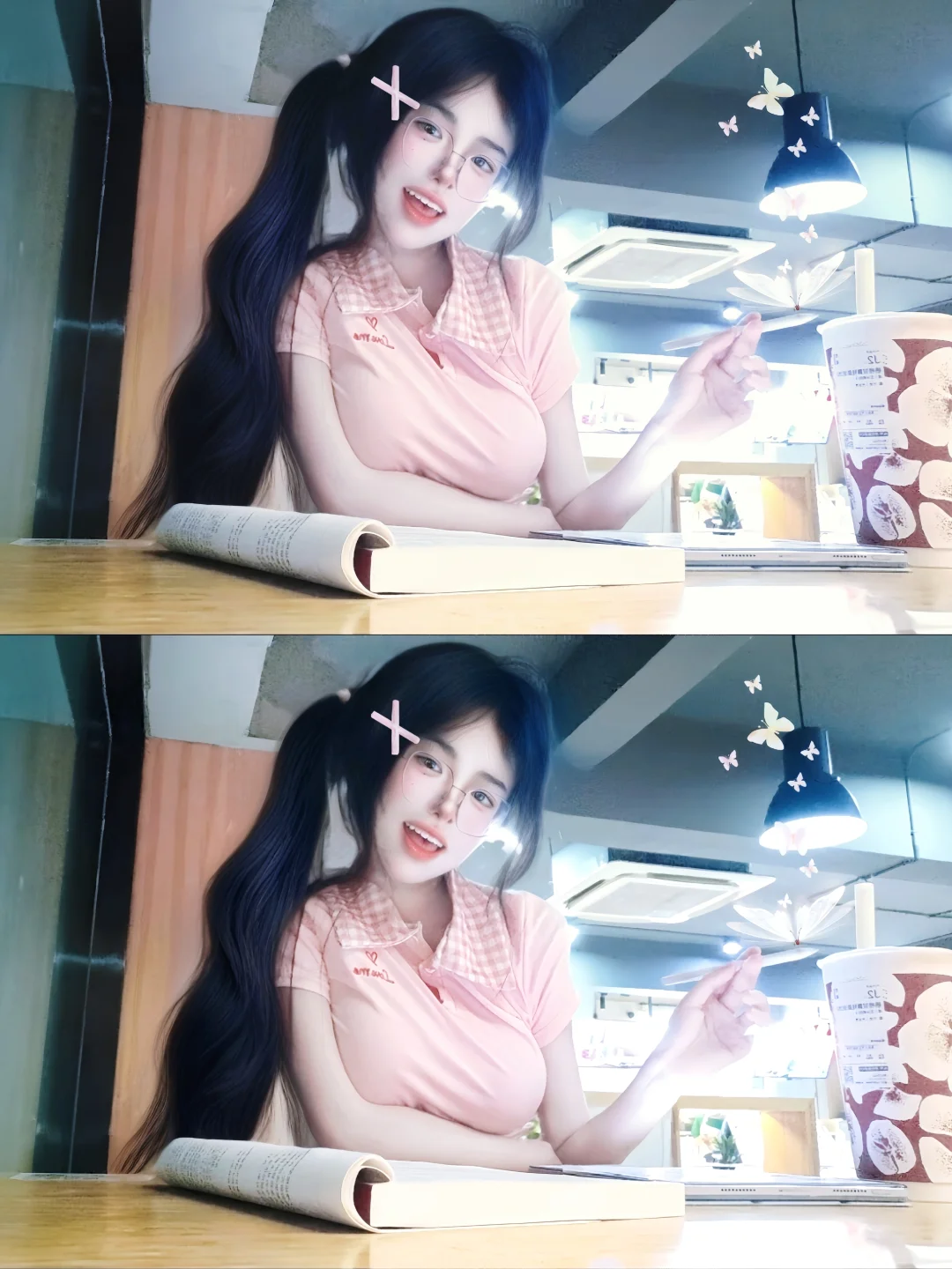 985女大｜蜜桃粉🍑真的好乖好清纯呀！