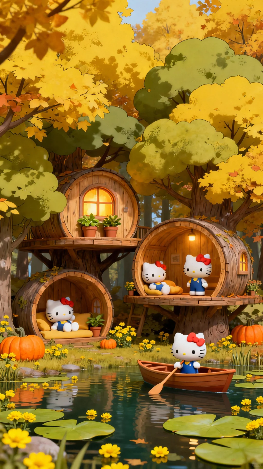 HelloKitty秋日童话壁纸