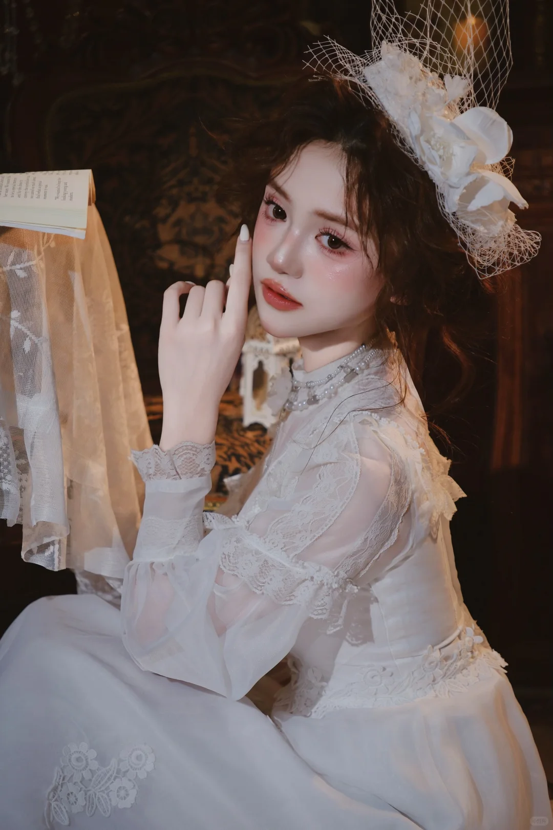 📷法式复古写真模特｜蕾丝梦的低语