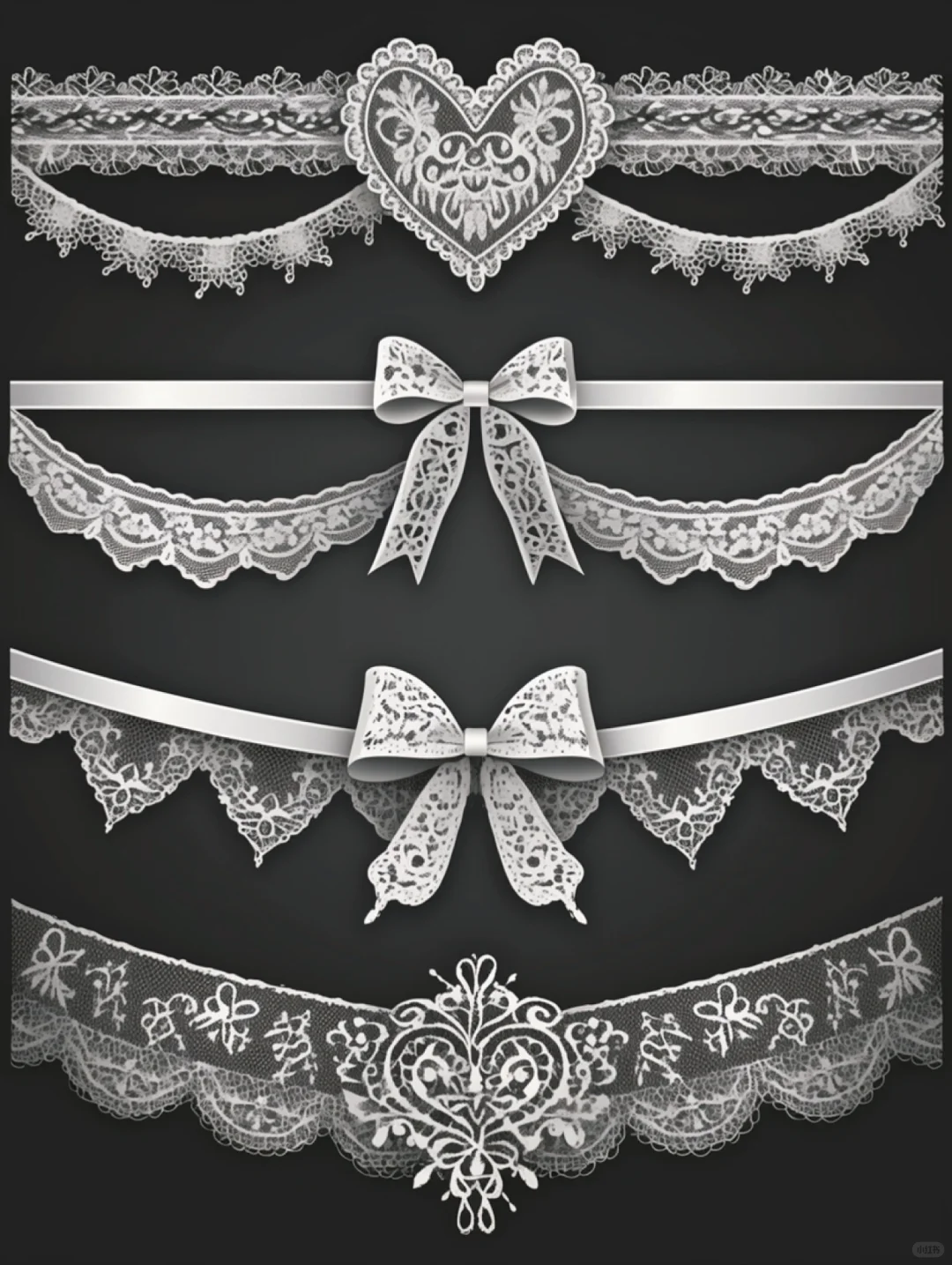 每日分享|粉可商| 蕾丝花边 素材
