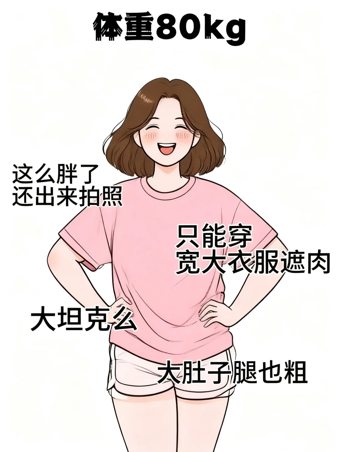 不同体重女生的区别对待，真实住了！