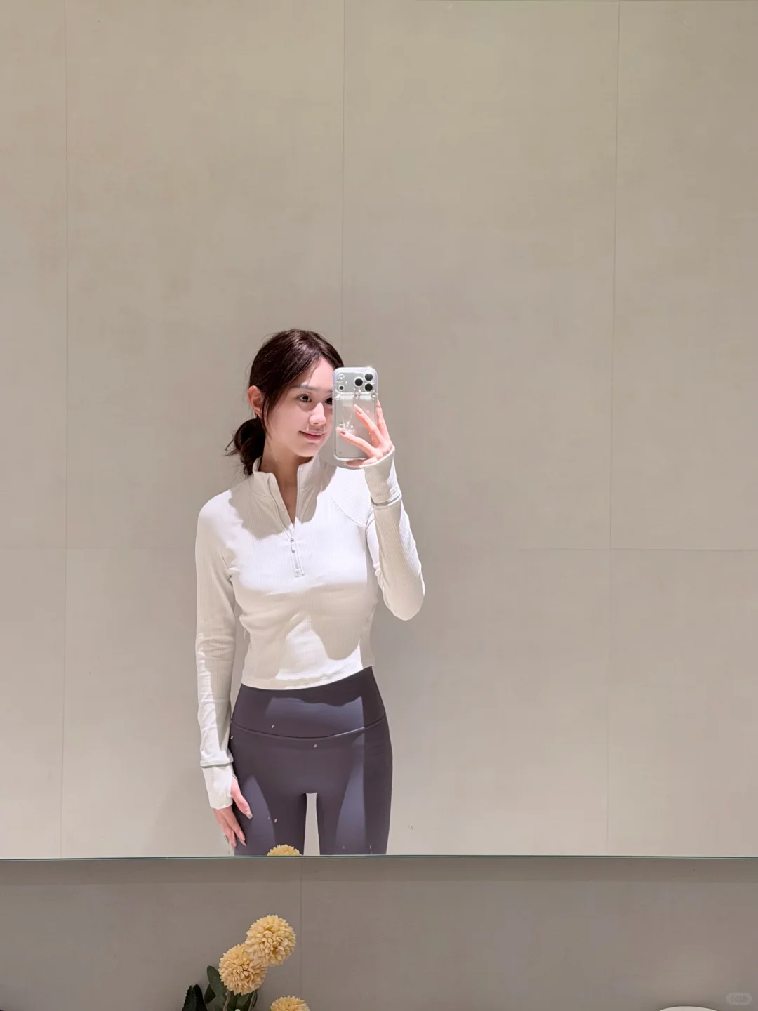 白t瑜伽裤也是无敌存在