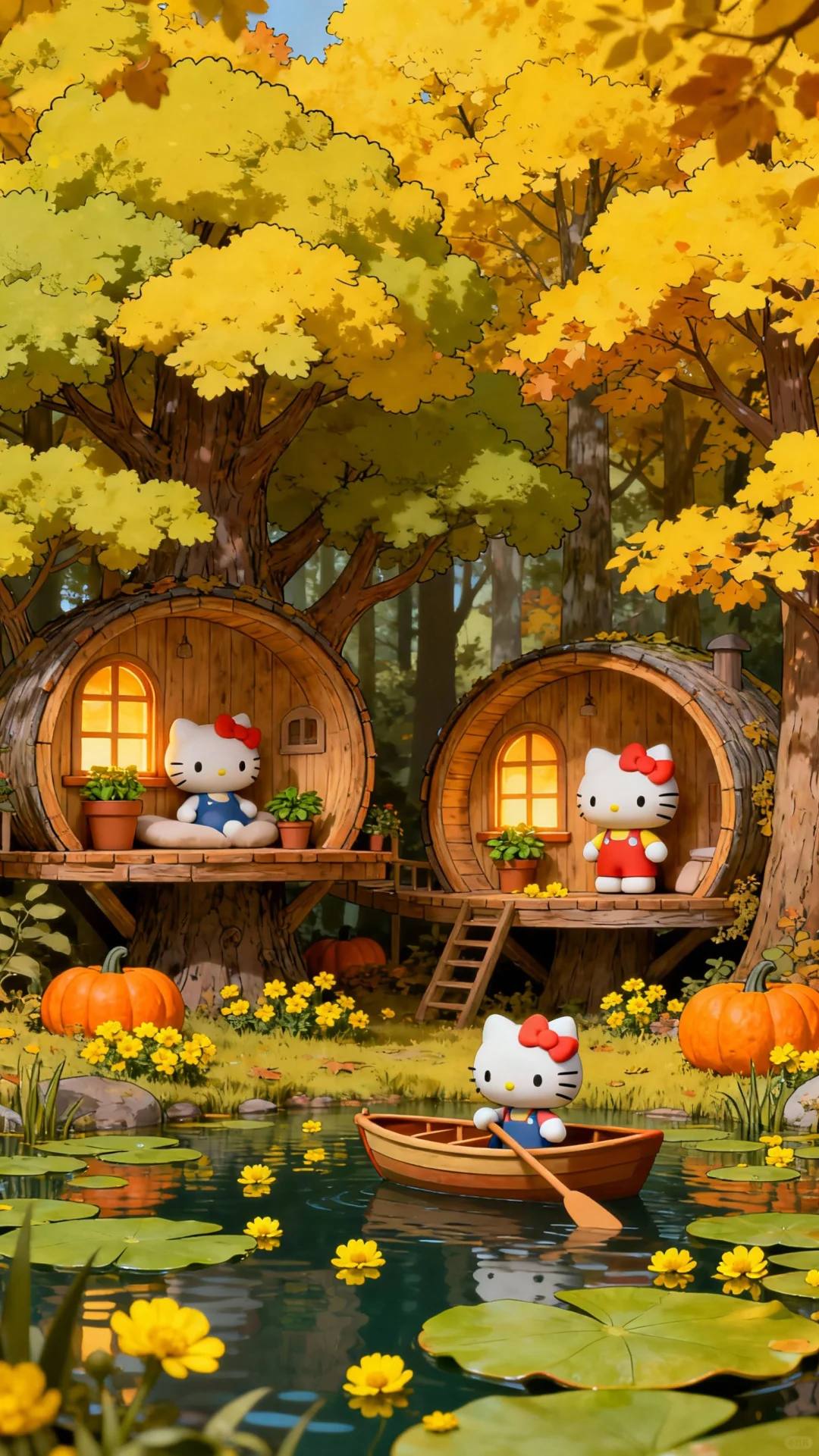 HelloKitty秋日童话壁纸