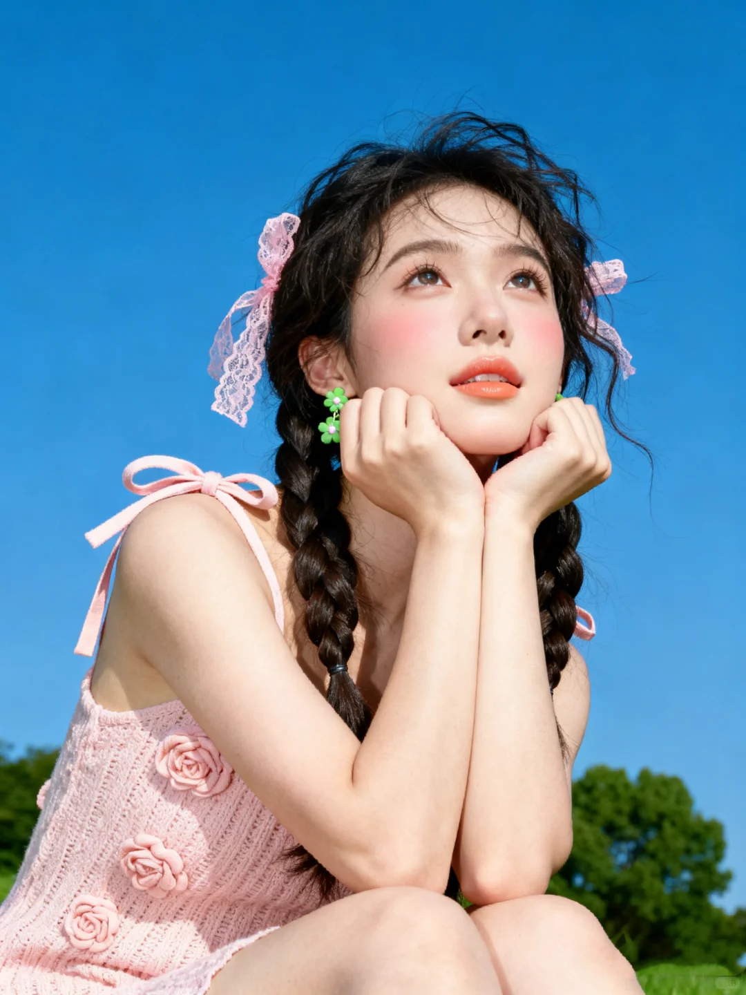 1分钟get同款夏日氧气甜妹写真～（附口令）