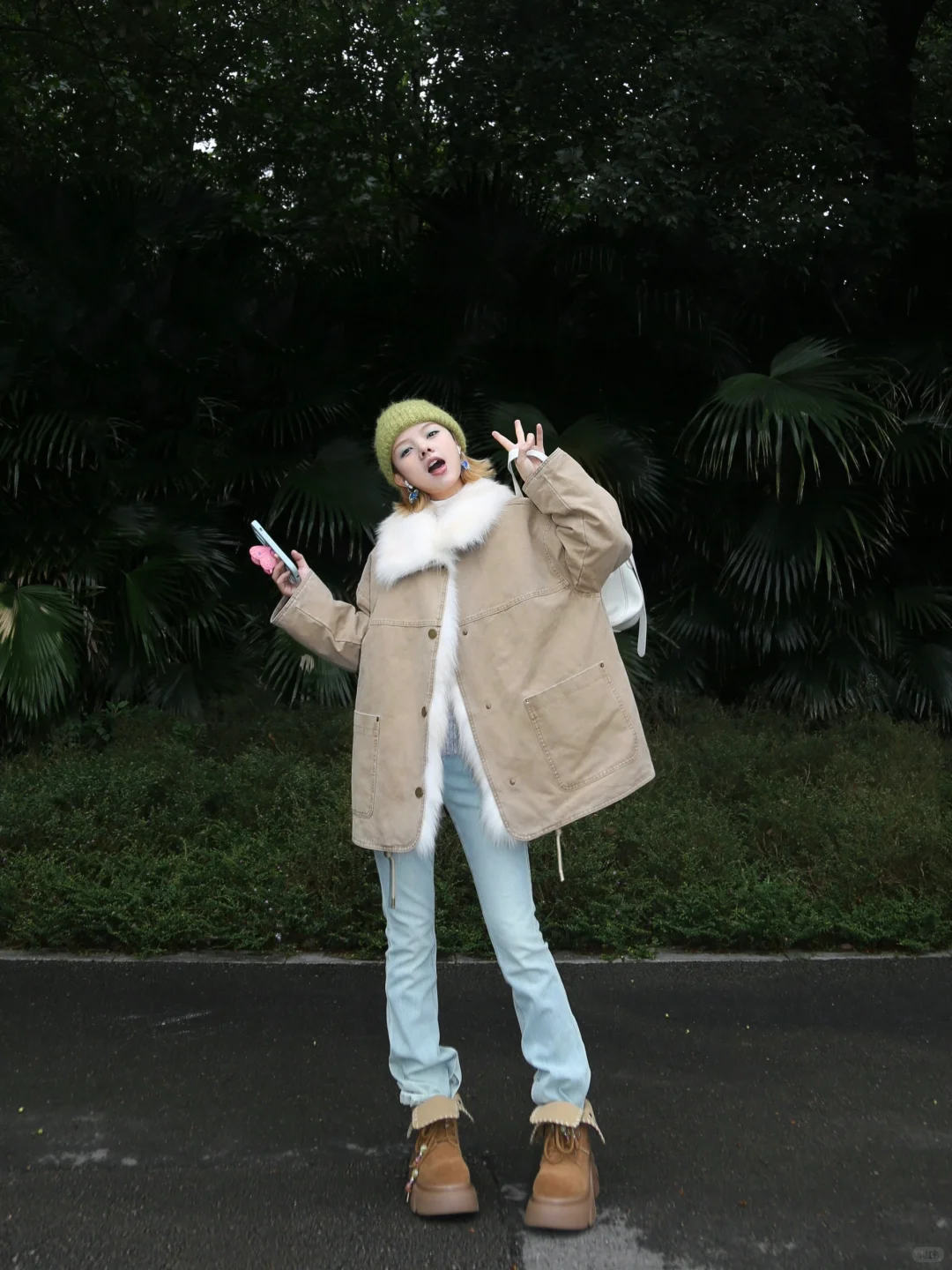 真没p腿！！这件入冬保暖战袍未免泰显瘦了点