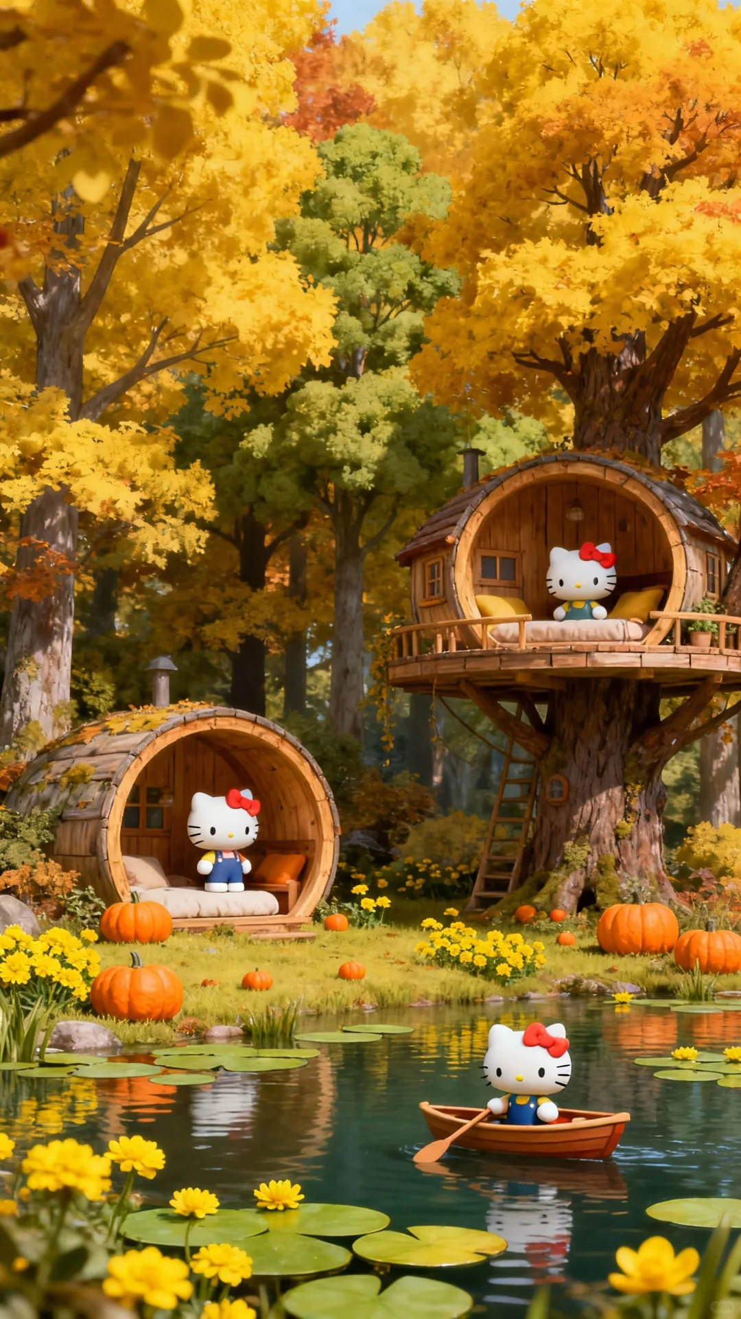 HelloKitty秋日童话壁纸