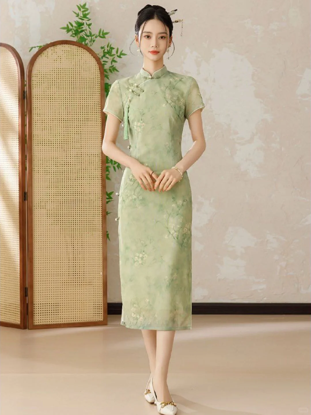 救命！荷花池边穿这件旗袍🪷