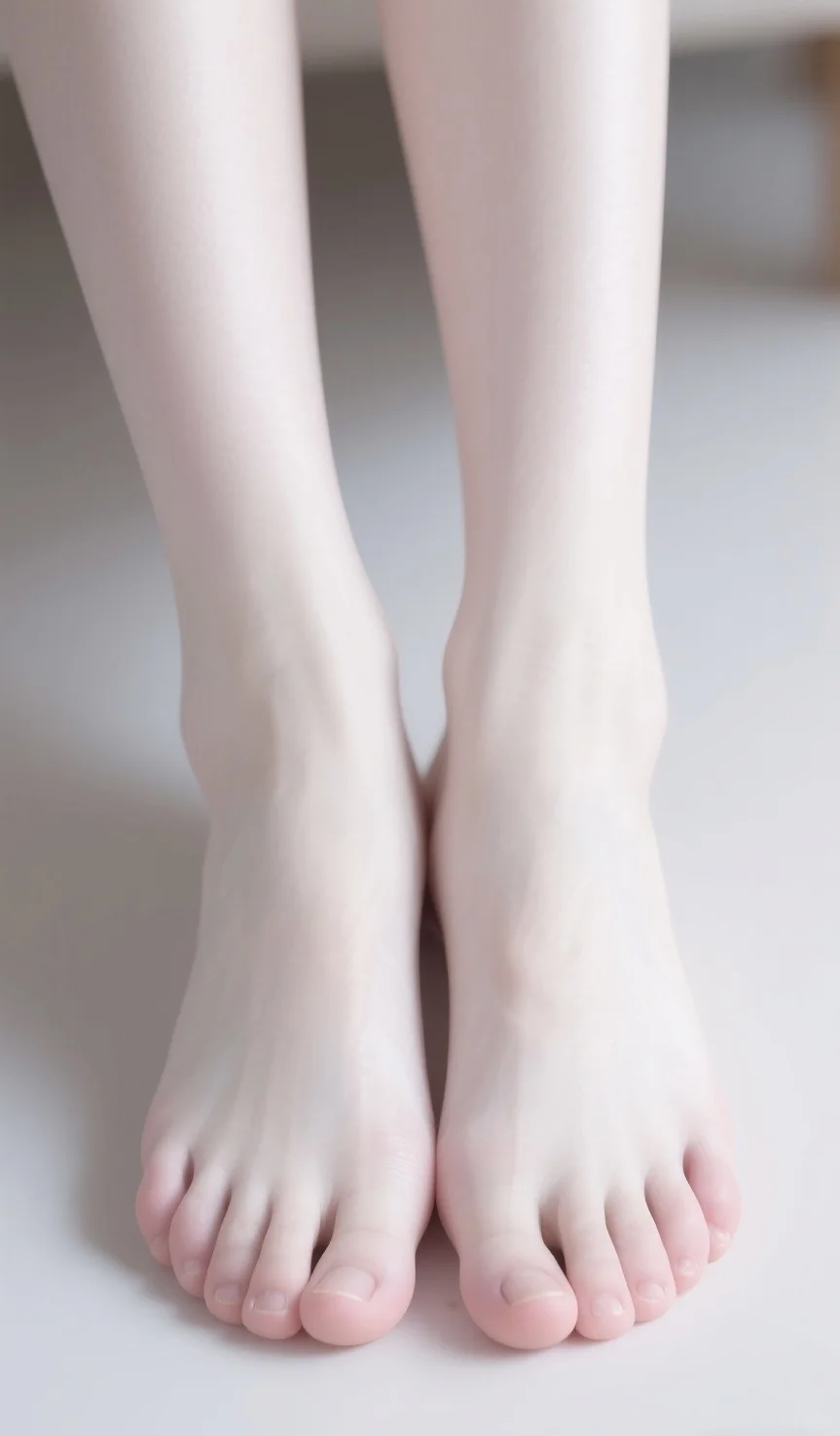 这是仙女的脚吗！好白啊！！