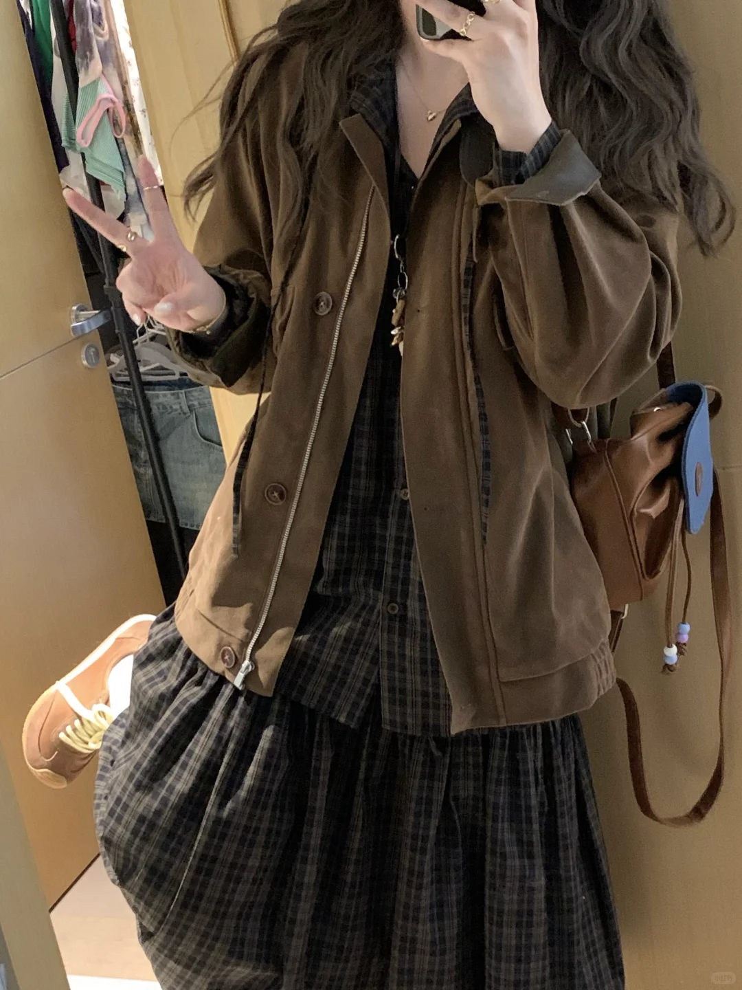 140斤微胖穿搭｜叠穿的季节!!vintage中古感!