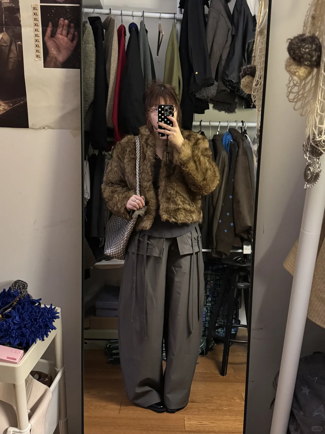 158 120斤 微胖苹果型 毛绒外套试穿篇🪶⋆⁺₊