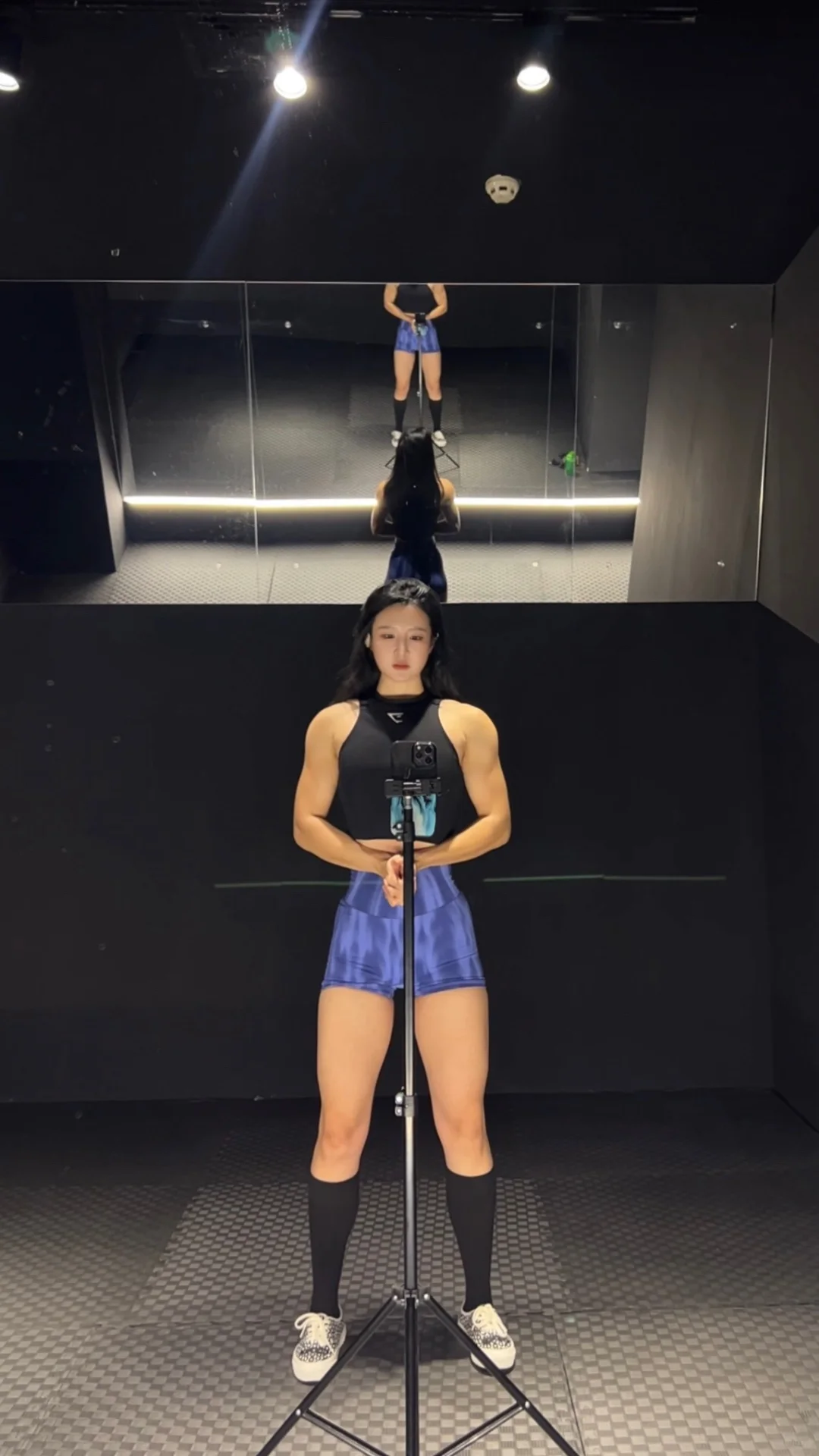 待会健完身我打算去健身房