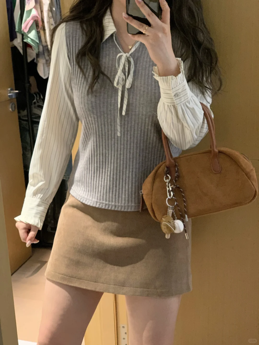 140斤微胖穿搭｜叠穿的季节!!vintage中古感!