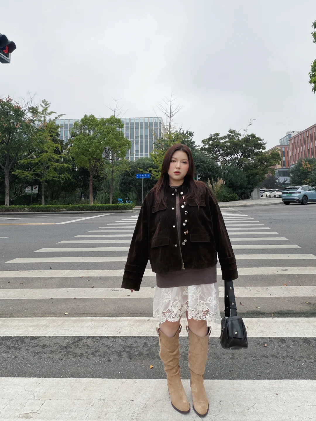 145斤｜🍂微胖女孩的秋天，松弛感穿搭不费力