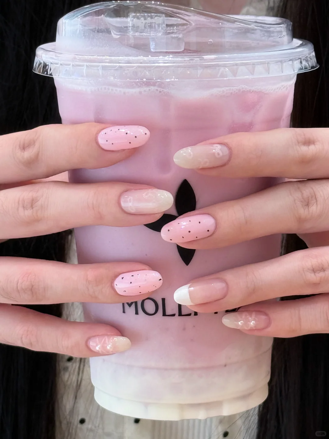 ins甜辣美甲分享｜来一口莓果慕斯