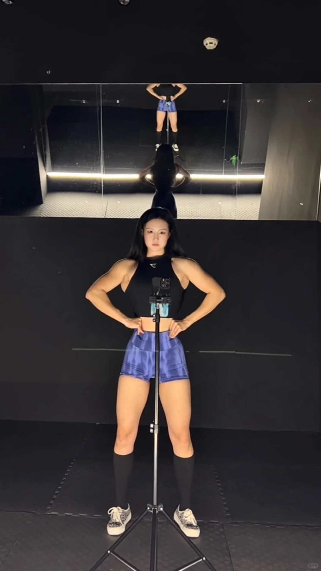 待会健完身我打算去健身房