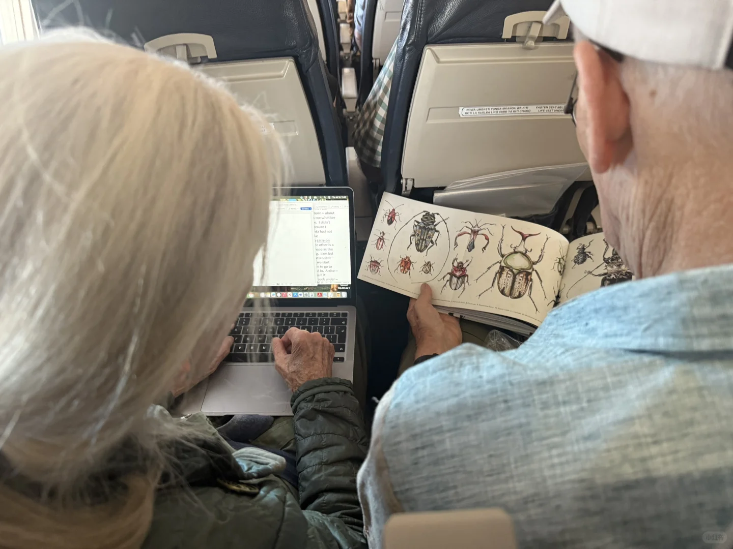 飞机上遇见了珍·古道尔（Jane Goodall）女士