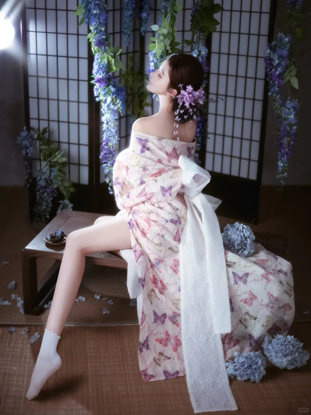 蓝紫色系的浪漫🪻 轻私房写真 蓝紫色系