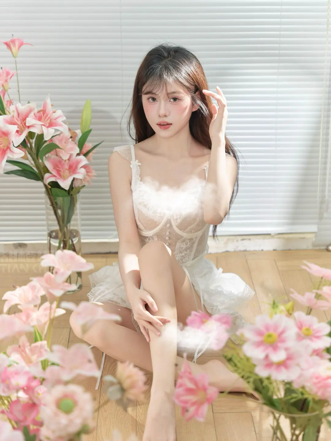 花系少女私房写真，把春日浪漫穿在身上🌸