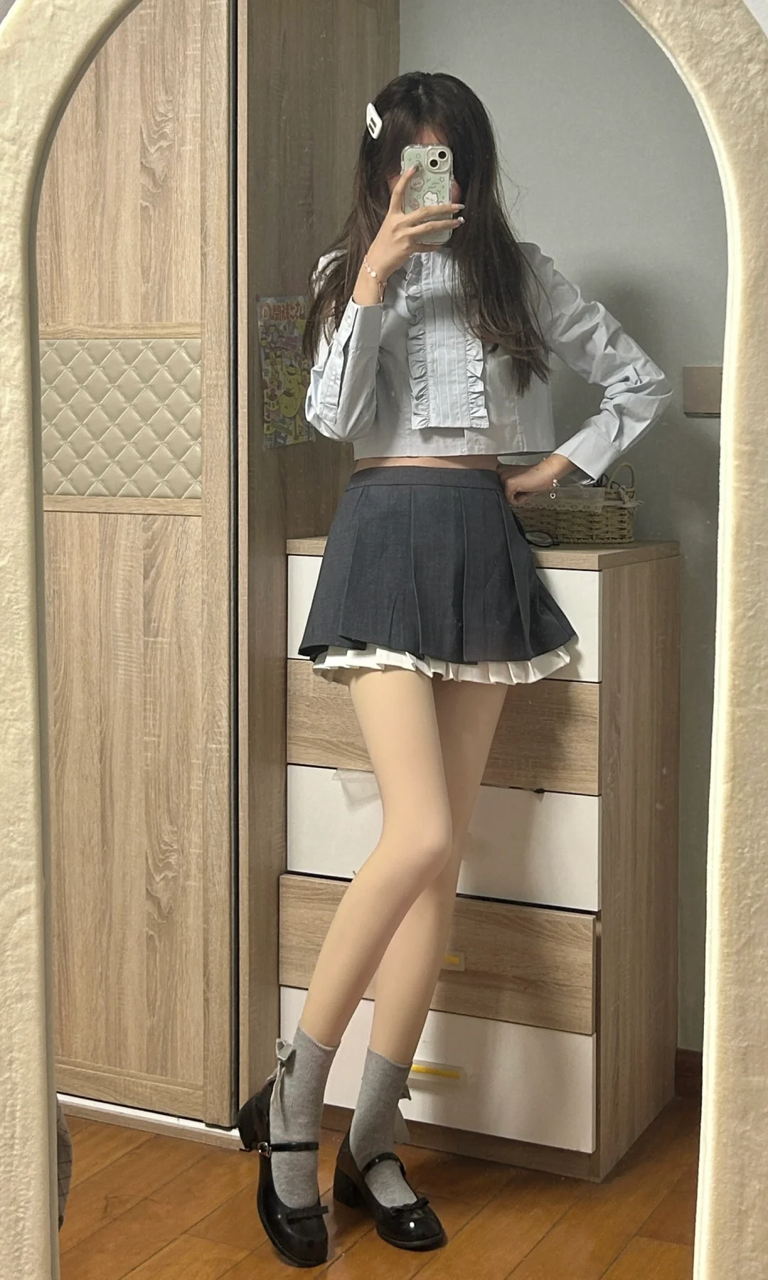 来一场jk与光腿神器的邂逅🪽ྀི˖⭒˚‧