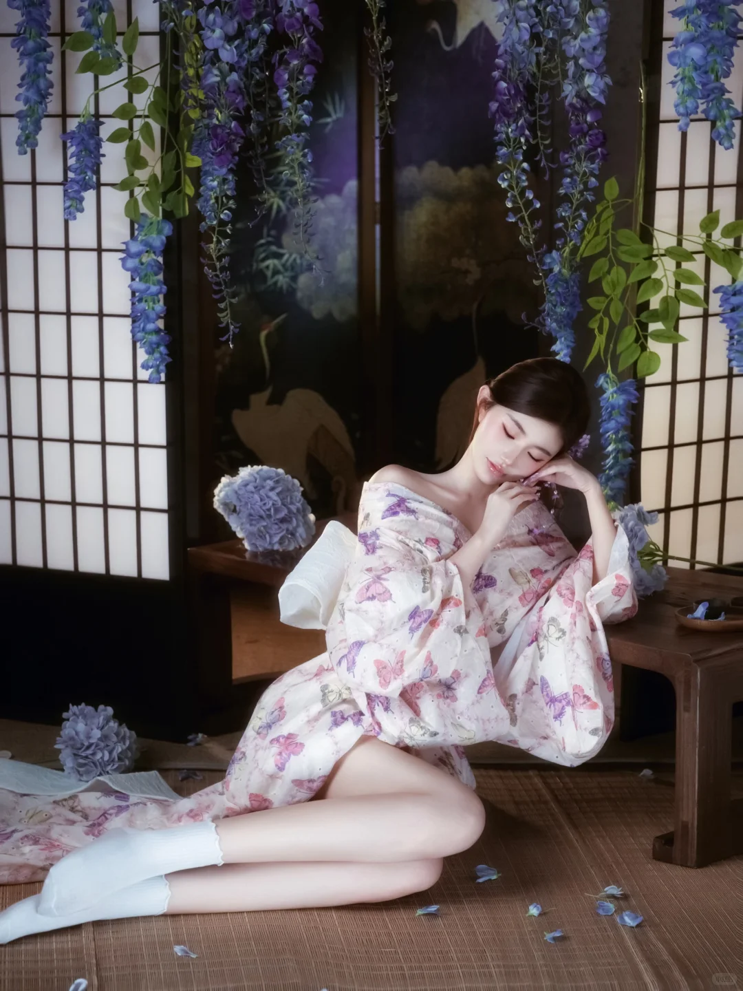 蓝紫色系的浪漫🪻 轻私房写真 蓝紫色系