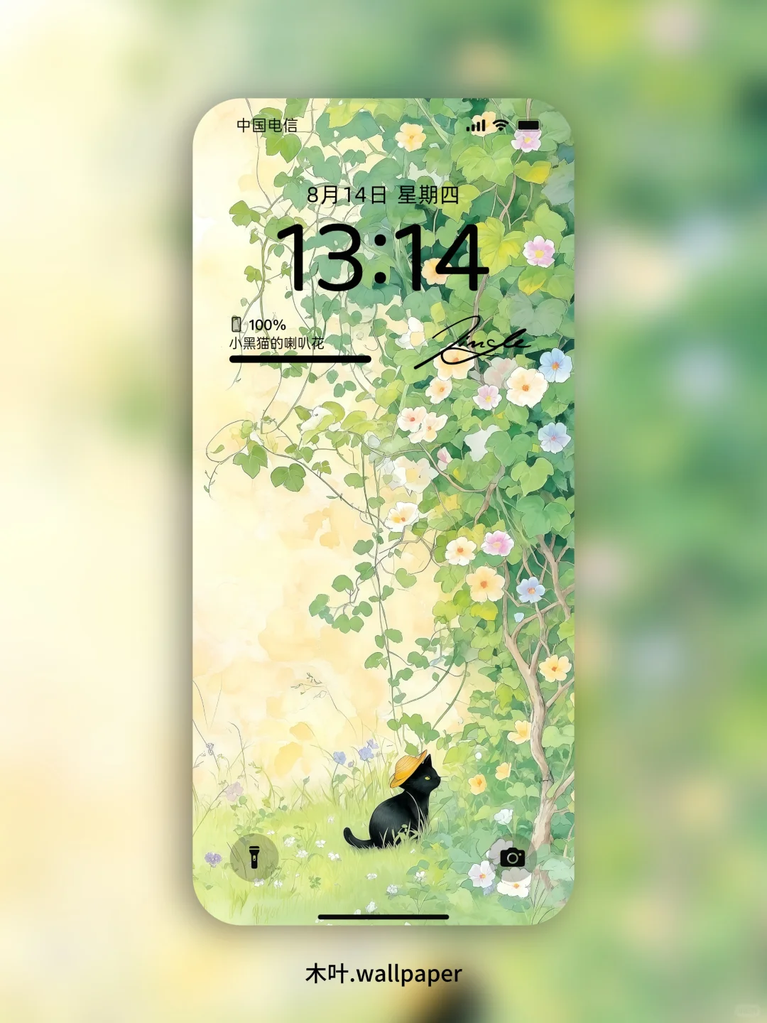 小黑猫的喇叭花｜M122