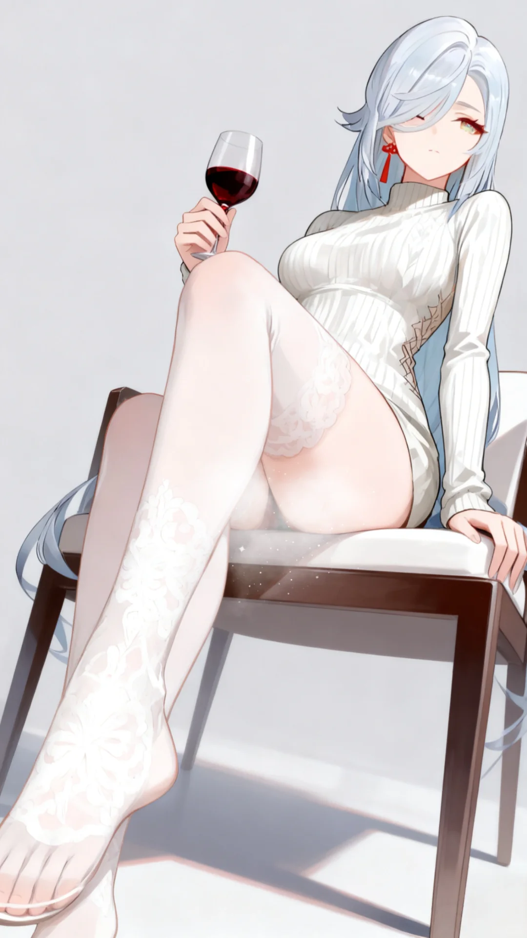 白丝小姨‖花纹白丝足