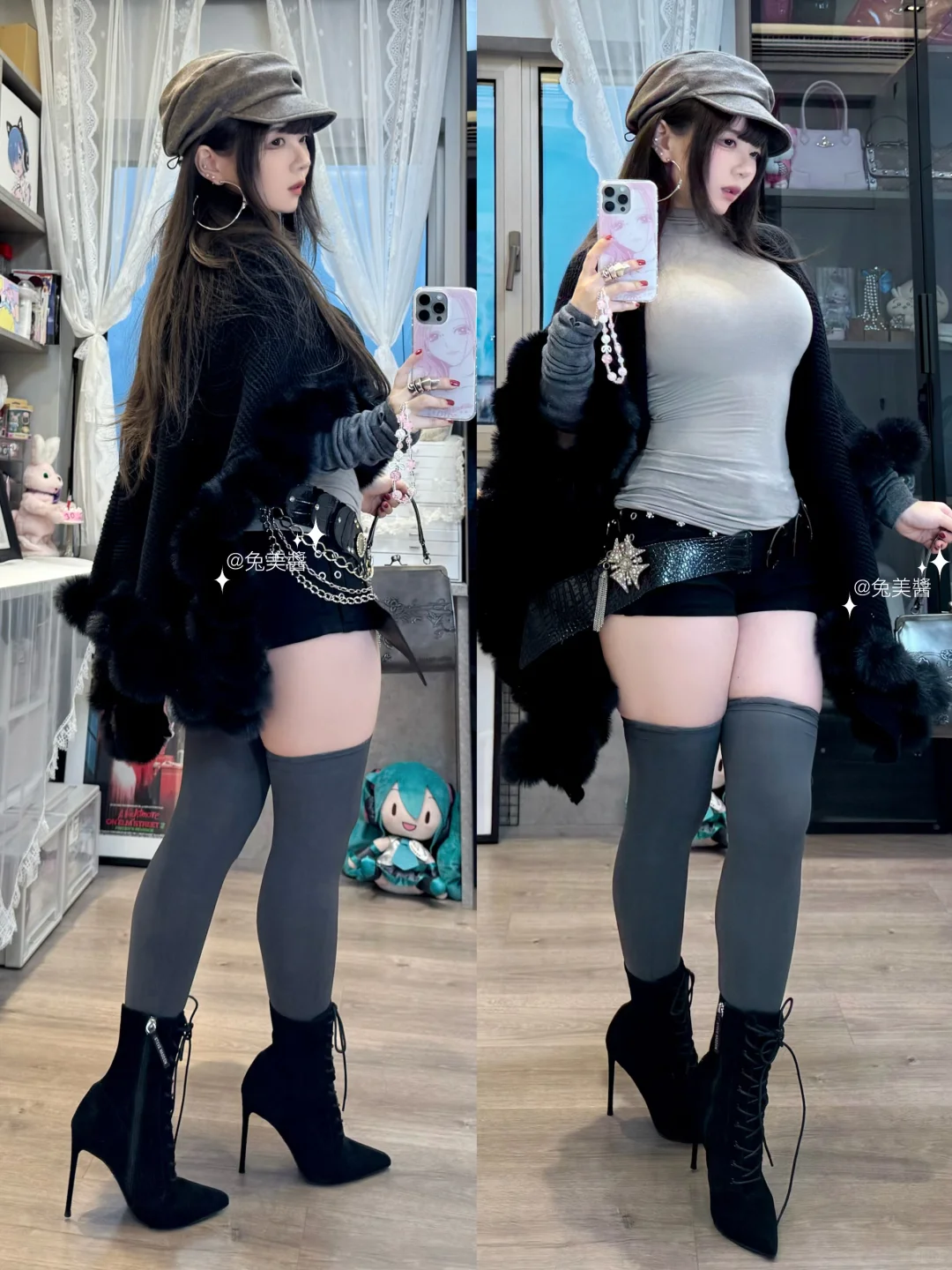 古早辣妹🖤⋆好喜欢我的酒杯腿！