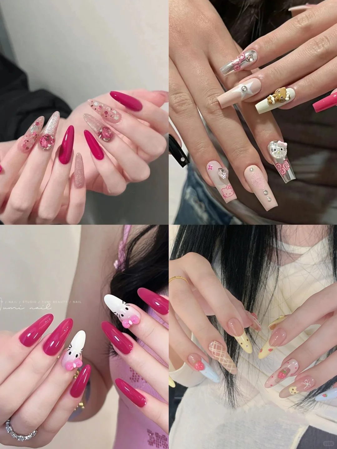 显高级感长甲美甲分享🍎